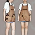 thumbnail image 2 of Garden Apron for Men Women with 14 Pockets, Gardening Tool Work Aprons, Durable Oxford Cloth Apron, DIY Enthusiasts - Quality:1 Piece;, 2 of 6