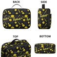 thumbnail image 3 of Softballs and Text Black Pattern Insulated Lunch Bag Teens,Bento School Lunch Bag for Teens for Work,Picnic or Travel 10.6x7.7x4.3 Inches,12 Can Capacity, 3 of 6