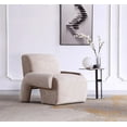 thumbnail image 2 of Manhattan Comfort Verandah Accent Chair with Solid Wood Frame in Beige, 2 of 11