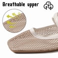 thumbnail image 4 of CHICVOMEY Mesh Mary Jane Shoes for Women Breathable Ballet Flats with Buckle Fashion Fishnet Flats for Women Casual & Work Fashion Flats, 4 of 9