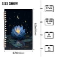 thumbnail image 3 of Wirebound Notebook Hardcover Spiral Notebooks Serene Blue Lotus Flower, 60 Pages, 80 GSM, 5.7 x 8.3in, 3 of 7