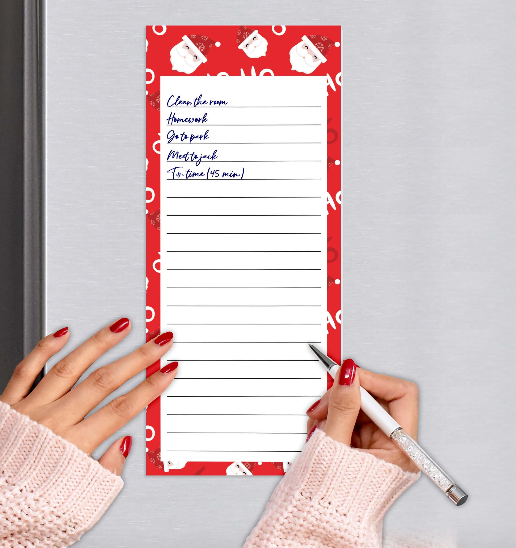 Inkdotpot Pack of 3 Magnetic Fridge To-Do List Notepads- Magnetic Memo Pads For Refrigerator-(50 Sheets Each)-2M