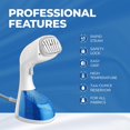 thumbnail image 2 of RAINBEAN Handheld Garment Steamer for Clothes,1400W Wrinkle Remover, Blue/White, 2 of 9