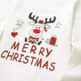 thumbnail image 5 of Gyratedream Christmas Matching Family Ugly Reindeer Plaid Long Sleeve Pajamas Sets Sleepwear, 5 of 12