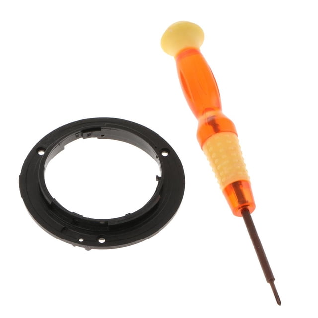 Pieza De Reparación De De Montaje De De Lente De 1 Pieza Para 18-135 18-55 18-105 55 1x Destornillador De Herramienta F CUTICAT Anillo de montaje de bayoneta de lente