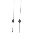 thumbnail image 3 of 2Pcs Bronze Ceiling Fan Pull Chain Set, Decorative Fan Pull Chain Pendant Extensionk3291, 3 of 4