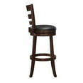 thumbnail image 4 of Lexicon Shapel Faux Leather Swivel Bar Stool in Dark Cherry, 4 of 5