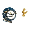 thumbnail image 5 of Figurine Knick Knack Chicken Sculpture Resin Material Home Decor for Living Room Housewarming, 5 of 8
