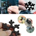 thumbnail image 3 of Porte-clés de Neige Combinaison Acier Inoxydable Forme de Neige Extérieur Portable Flocon de Neige Multi-Outils Clés, 3 of 8