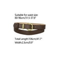 thumbnail image 3 of INSPIRE CHIC Women PU Leather Belts Bronze Metal Pin Buckle Thin Waist Belts for Jeans Dress, 3 of 4