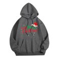 thumbnail image 4 of WEAIXIMIUNG Sweat-Shirt pour Femmes Graphique Chat Sweat-Shirt de Noël pour Femmes Manches Longues Imprimé Lettre Décontracté Motif Mignon Imprimé de Noël Col Rond Pull d'Automne, 4 of 4