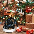 thumbnail image 6 of KLL Christmas Hats for Adults Plush Space Rocket Print Santa Hat Xmas Fluffy Santa Claus Hat for Women Men, 6 of 6
