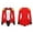 Red, variant on TiaoBug Womens Circus Ringmaster Costume Long Sleeve Bodysuit Tassel Tailcoat Halloween Cosplay Fancy Dress Red XL