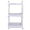thumbnail image 5 of Organize it All 3 Tier Rolling Storage Cart in White, 5 of 5