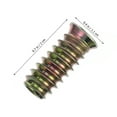 thumbnail image 2 of Hytrove 60pcs Threaded Nut Metal Threaded Insert T Nut Design Not Rotate Easily Shipping Crates, 2 of 5