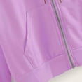 thumbnail image 5 of Aloohaidyvio Crop Tops for Women,Women Casual Solid Long Sleeve Zipper Pocket Shirt Hooded Sweatshirt Tops, 5 of 6