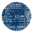 thumbnail image 2 of Unique Loom Lennon Collection Area Rug - Zal (2' Round Navy Blue/Ivory), 2 of 6