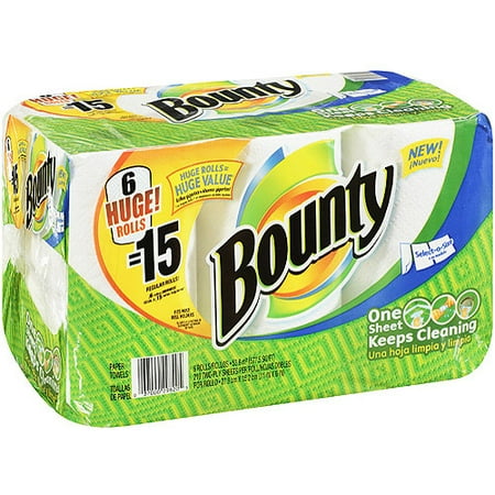 bounty count paper towels select