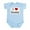 Sky Blue, variant on CafePress - I Love Daddy Infant Bodysuit - Baby Light Bodysuit, Size Newborn - 24 Months