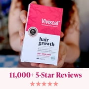 Viviscal Hair Growth Supplements for Women, Thicker Fuller Hair Support for Thinning Hair and Hair Loss, with Biotin and Marine Collagen, Drug-Free, 60 Tablets, 1-Month Supply