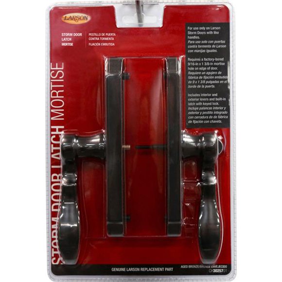 Larson 6 in. Aged Bronze Zinc Mortise Latch, Brown