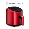 thumbnail image 7 of Chefman TurboFry 2-Quart Digital Air Fryer, Compact Design for Quick Meals, Dishwasher-Safe – Red, 7 of 7