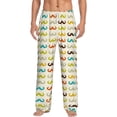 thumbnail image 2 of Kdxio Colorful Mustache Print Men's Sleep Pajama Pant Lounge Pants with Pockets, 2 of 8