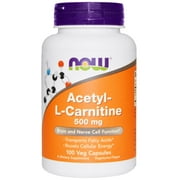 Angle View: Now Foods, Acetyl-L Carnitine, 500 mg, 100 Veg Capsules(pack of 4)