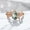 Rose Gold Plated, variant on 2 Ct 8x6 mm / Oval Cut Moss Agate Ring Bridal Wedding Ring For Wife Nature Inspired Women Jewelry Birthday Gift For Her