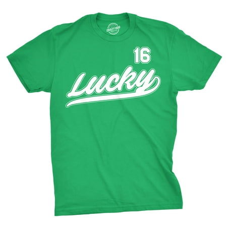 Mens Lucky All Star Team 16 Funny Irish St. Patrick's Day Swoosh T