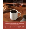 thumbnail image 2 of Famiware Star 4-Piece Stoneware 12 oz Coffee Mug Set, Matte White, 2 of 7