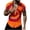 #02 Orange, variant on Summer Shirts for Men Tie-Dye Printed Casual Short Sleeve Shirts Slim Fit Button Down Holiday Beach Shirts Beachwear Turn-Down Collar Tee Tops with Chest Pocket Size S-5XL