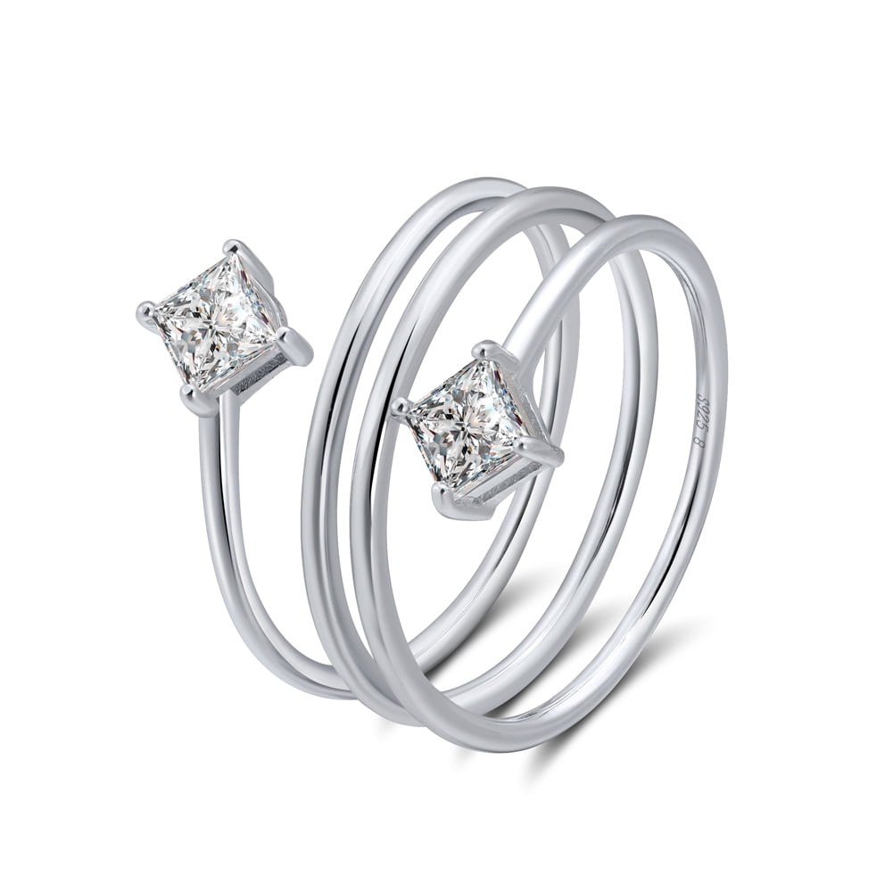 Sterling Silver Pave Cz Skull Ring for Female Adult Women and Teen Girls -  Size 7 - Walmart.com