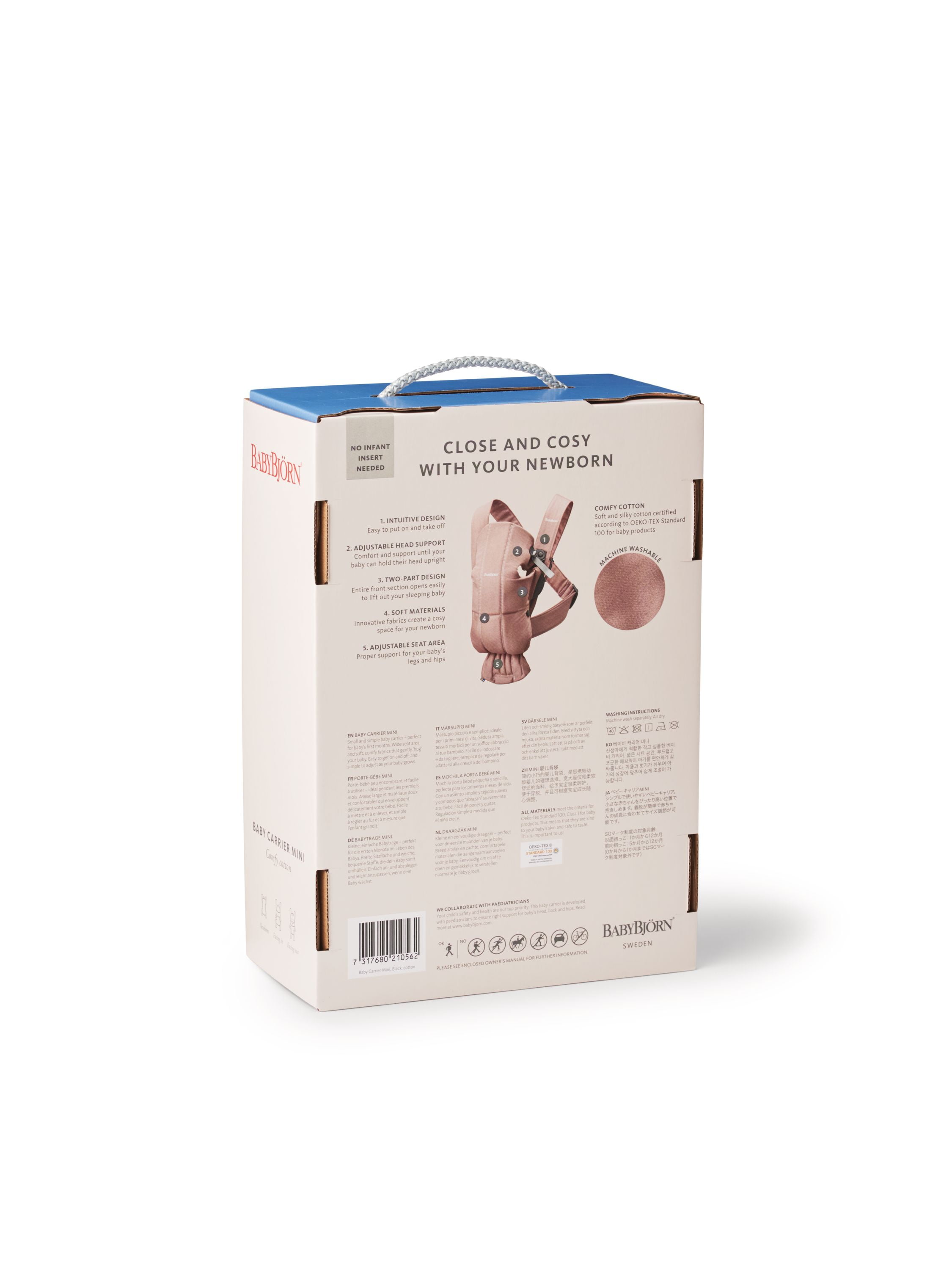 BabyBjorn Mini Woven Front Carriers for Infant, One Size
