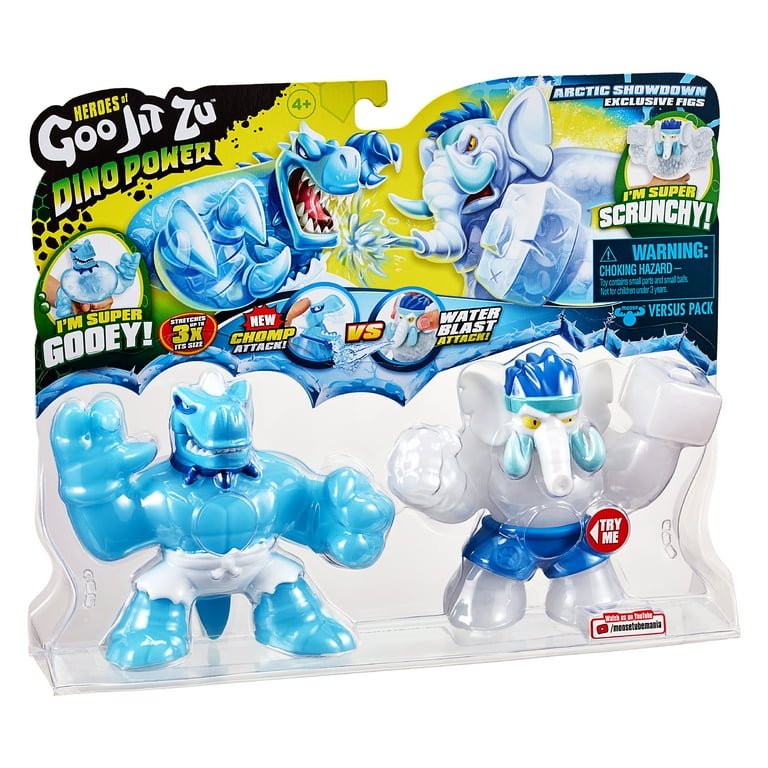 Heroes of Goo Jit Zu Dino Power - 2 Pack Action Figures Set- Artic