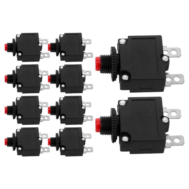YSNOOWE 10Ud Interruptor Manual Con Botón De Reseteo Para Protección Térmica De