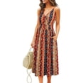 thumbnail image 1 of Bellella Dames Robe Soleil V Robe Poches Robes Spaghetti Occasionnels Sangle Femmes Fleur 6 M, 1 of 2