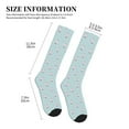thumbnail image 2 of Lsque Boba Milk Tea F Pattern Sport Compression Socks for Men & Women 15-20 mmHg Knee High Nurse Pregnant Running Medical and Travel Athletic, 2 of 6