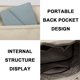 thumbnail image 4 of Bolso tote grande de lona para mujer, bolso de hombro informal con cremallera y bolsillo para viajes, playa, trabajo e compras., 4 of 8