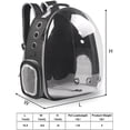 thumbnail image 4 of Cat Backpack Carriers Bag, Dog Backpack, Pet Bubble Backpack for Small Cats Puppies Dogs Bunny, Airline-Approved Ventilate Transparent Capsule Backpack for Travel, Hiking and Outdoor Use, 4 of 6