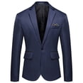 thumbnail image 3 of Traje de hombre entallado de un solo pecho, moda juvenil, informal, para banquete de boda, chaqueta, 3 of 5