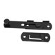 thumbnail image 2 of 9x pestillo abatible negro Pestillos de puerta cerradura de pestillo de puerta de seguridad corredera de acero inoxidable Compatible con puerta de cabina, 2 of 5