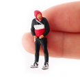 thumbnail image 3 of ZheElen 1:64 Figure Driving Motorcycle for Micro Landscape S DIY Scale Projects Black Red 2.8-3.0cm, 3 of 6