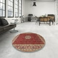 thumbnail image 3 of Ahgly Company Indoor Square Traditional Red Persian Area Rugs, 6' Square, 3 of 6