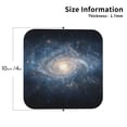 thumbnail image 2 of Honeii The Galaxy print Leather Coaster Set of 4, ideal for safeguarding your furniture from drinks spills and effortless cleanup-Square, 2 of 6