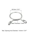 thumbnail image 2 of Fuel Line Hose Clips, 20 Pack 13mm 304 Stainless Steel Single Wire Tubing Spring Clamps (Silver), 2 of 5