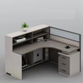 thumbnail image 3 of Employee Desk Staff Office Desk Combination Minimalist Modern 4/6 Seat Nordic Card Seat Office Computer Luxury Desk Furniture My Lux Decor Round, 3 of 10