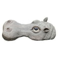 thumbnail image 2 of Floating Hippo Ornaments Float Hippo Head Animals Statue for Pond Gray, 2 of 8