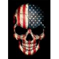 thumbnail image 1 of Kits de pintura de diamante 5D DIY para adultos, patrón de calavera de bandera nacional, pintura de diamante redonda completa, utilizado para decoración de pared del hogar (12.0 x 16.0 in), 1 of 5