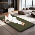 thumbnail image 2 of Portable Camping Cot Mattress 80 x 36 Inches Sleeping Mat with Waterproof Anti-Slip Bottom Floor Mattress Easy to Carry for Guest Tent Lawn Yard Camping Cot Easy to Store, 2 of 8